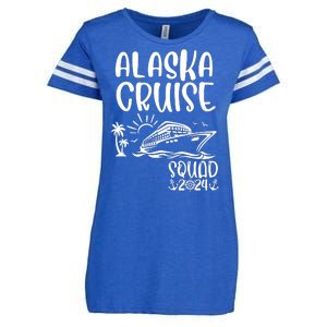 Alaska Cruise Squad 2024 Alaska Holiday Family Matching Enza Ladies Jersey Football T-Shirt