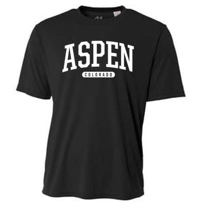 Aspen Colorado Souvenirs College Style Aspen Colorado Souvenir Cooling Performance Crew T-Shirt