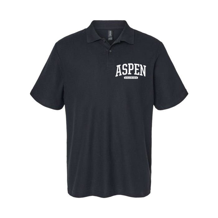 Aspen Colorado Souvenirs College Style Aspen Colorado Souvenir Softstyle Adult Sport Polo