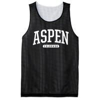 Aspen Colorado Souvenirs College Style Aspen Colorado Souvenir Mesh Reversible Basketball Jersey Tank