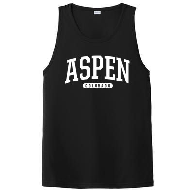 Aspen Colorado Souvenirs College Style Aspen Colorado Souvenir PosiCharge Competitor Tank