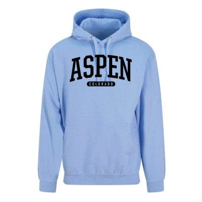 Aspen Colorado Souvenirs College Style Aspen Colorado Souvenir Unisex Surf Hoodie