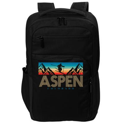 Aspen Colorado Ski Sunset Mountain Impact Tech Backpack