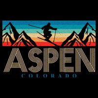 Aspen Colorado Ski Sunset Mountain Baby Bodysuit