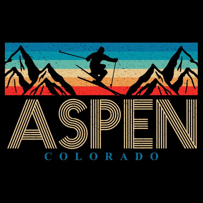 Aspen Colorado Ski Sunset Mountain Baby Bodysuit