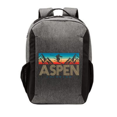 Aspen Colorado Ski Sunset Mountain Vector Backpack