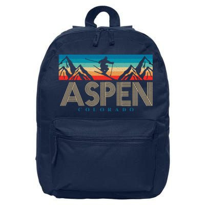 Aspen Colorado Ski Sunset Mountain 16 in Basic Backpack