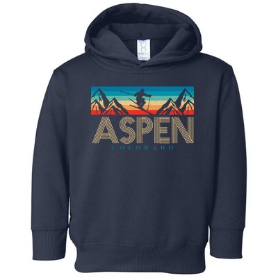 Aspen Colorado Ski Sunset Mountain Toddler Hoodie