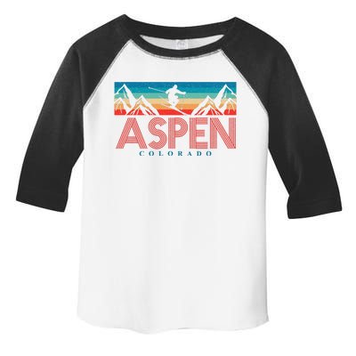 Aspen Colorado Ski Sunset Mountain Toddler Fine Jersey T-Shirt