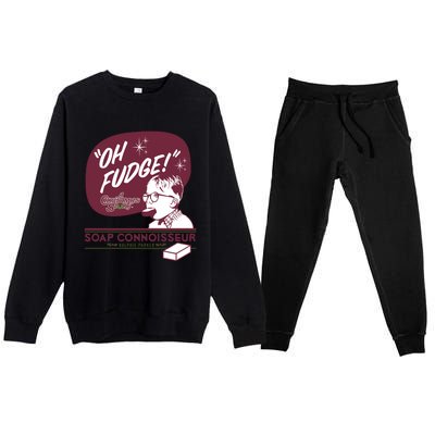 A Christmas Story Oh Fudge Soap Connoisseur Gift Premium Crewneck Sweatsuit Set