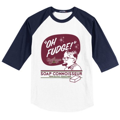 A Christmas Story Oh Fudge Soap Connoisseur Gift Baseball Sleeve Shirt