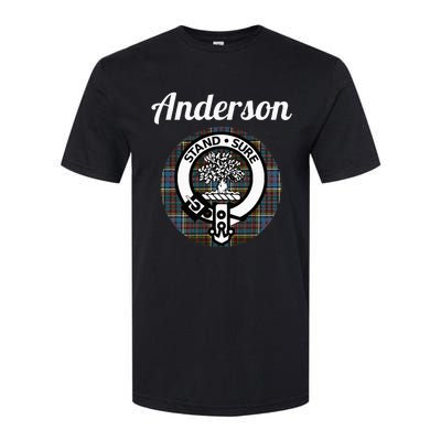 Anderson Clan Scottish Name Coat Of Arms Tartan Softstyle® CVC T-Shirt