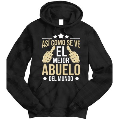 Así Como Se Ve El Mejor Abuelo Del Mundo Grandfather Dad Tie Dye Hoodie