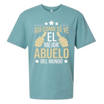 Así Como Se Ve El Mejor Abuelo Del Mundo Grandfather Dad Sueded Cloud Jersey T-Shirt