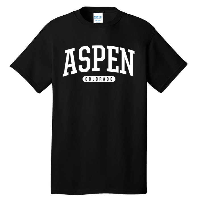 Aspen Colorado Souvenirs College Style Aspen Colorado Souvenir Gift Tall T-Shirt