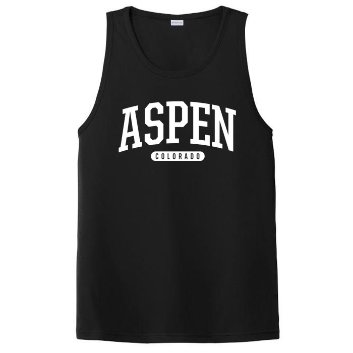 Aspen Colorado Souvenirs College Style Aspen Colorado Souvenir Gift PosiCharge Competitor Tank