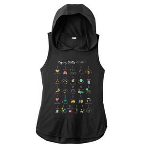 ABC Coping Skills Alphabet Self Care Tal Health Awareness Ladies PosiCharge Tri-Blend Wicking Draft Hoodie Tank