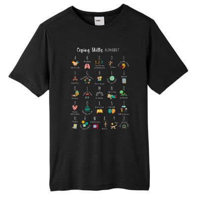 ABC Coping Skills Alphabet Self Care Tal Health Awareness Tall Fusion ChromaSoft Performance T-Shirt