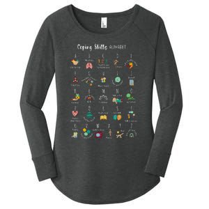 ABC Coping Skills Alphabet Self Care Tal Health Awareness Women's Perfect Tri Tunic Long Sleeve Shirt