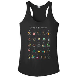 ABC Coping Skills Alphabet Self Care Tal Health Awareness Ladies PosiCharge Competitor Racerback Tank