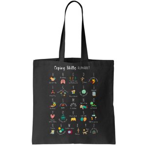 ABC Coping Skills Alphabet Self Care Tal Health Awareness Tote Bag