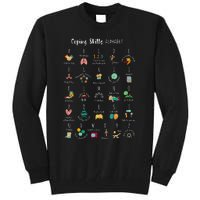 ABC Coping Skills Alphabet Self Care Tal Health Awareness Tall Sweatshirt