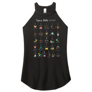 ABC Coping Skills Alphabet Self Care Tal Health Awareness Women's Perfect Tri Rocker Tank