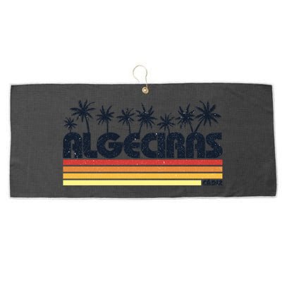 Algeciras Cadiz Spain Retro Tourism Gift Large Microfiber Waffle Golf Towel