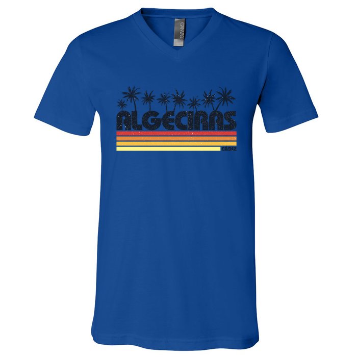 Algeciras Cadiz Spain Retro Tourism Gift V-Neck T-Shirt