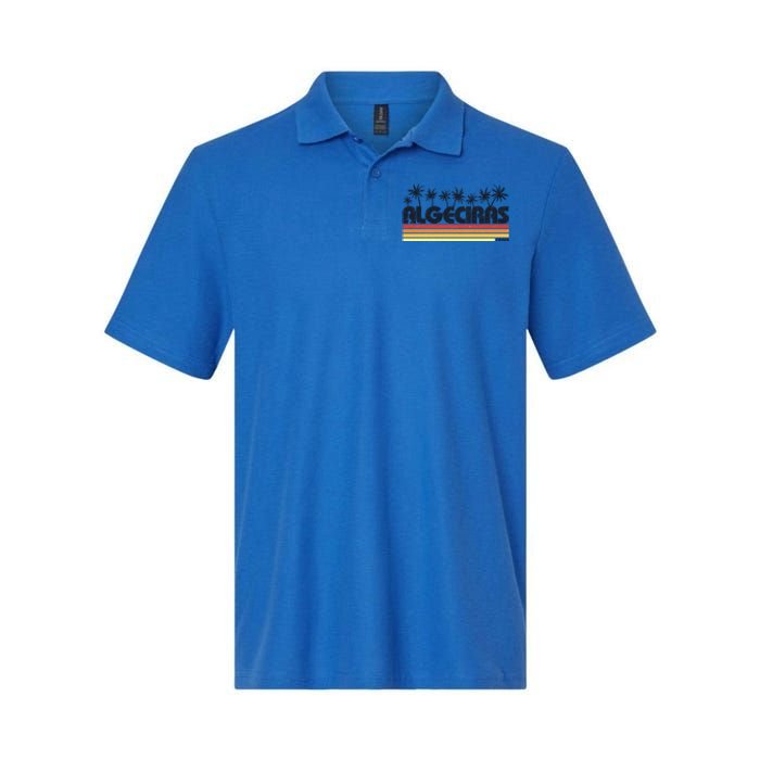 Algeciras Cadiz Spain Retro Tourism Gift Softstyle Adult Sport Polo