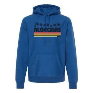 Algeciras Cadiz Spain Retro Tourism Gift Premium Hoodie