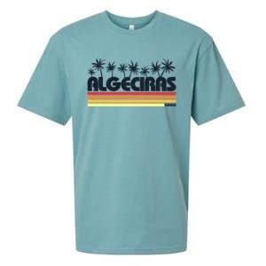 Algeciras Cadiz Spain Retro Tourism Gift Sueded Cloud Jersey T-Shirt