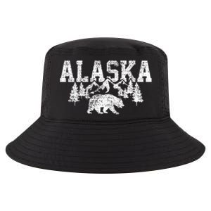 Alaska Cold Snow Mountains Cool Comfort Performance Bucket Hat