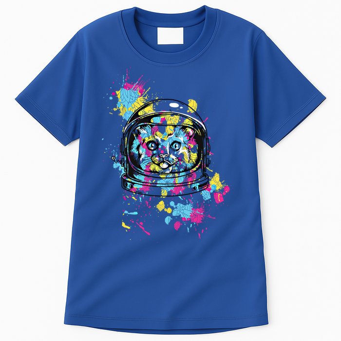 Astronaut Cat Space Kitty Graphic Unisex Adult Gift Tall T-Shirt