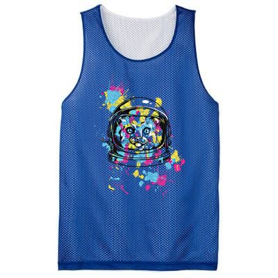 Astronaut Cat Space Kitty Graphic Unisex Adult Gift Mesh Reversible Basketball Jersey Tank