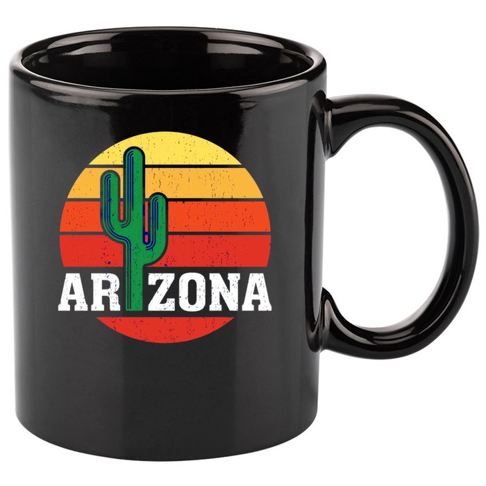 Arizona Cactus Sunset 11oz C Handle Ceramic Mug