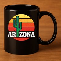 Arizona Cactus Sunset 11oz C Handle Ceramic Mug