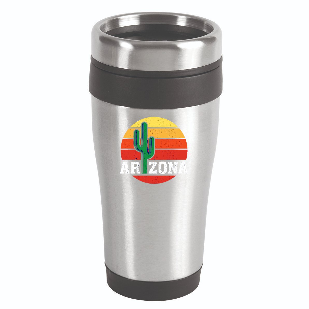 Arizona Cactus Sunset 16oz Travel Tumbler