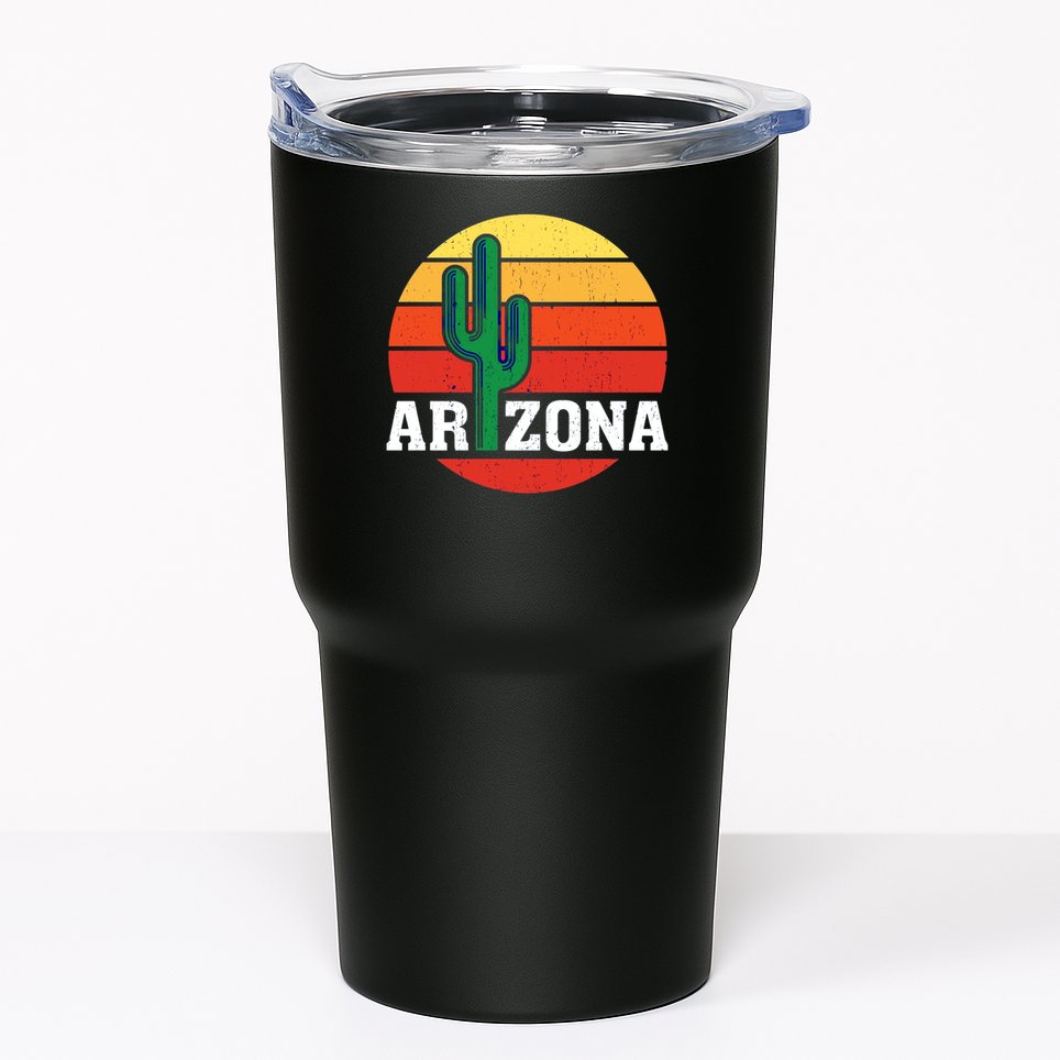 Arizona Cactus Sunset Tumbler
