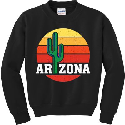 Arizona Cactus Sunset Kids Sweatshirt