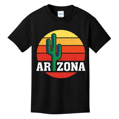 Arizona Cactus Sunset Kids T-Shirt