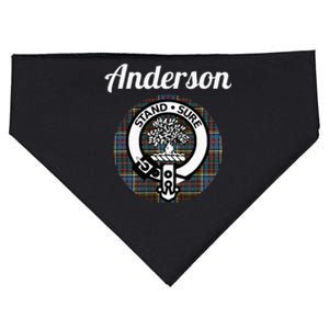 Anderson Clan Scottish Name Coat Of Arms Tartan USA-Made Doggie Bandana