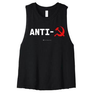 Anti Communist Symbol New Discourses Women's Racerback Cropped Tank