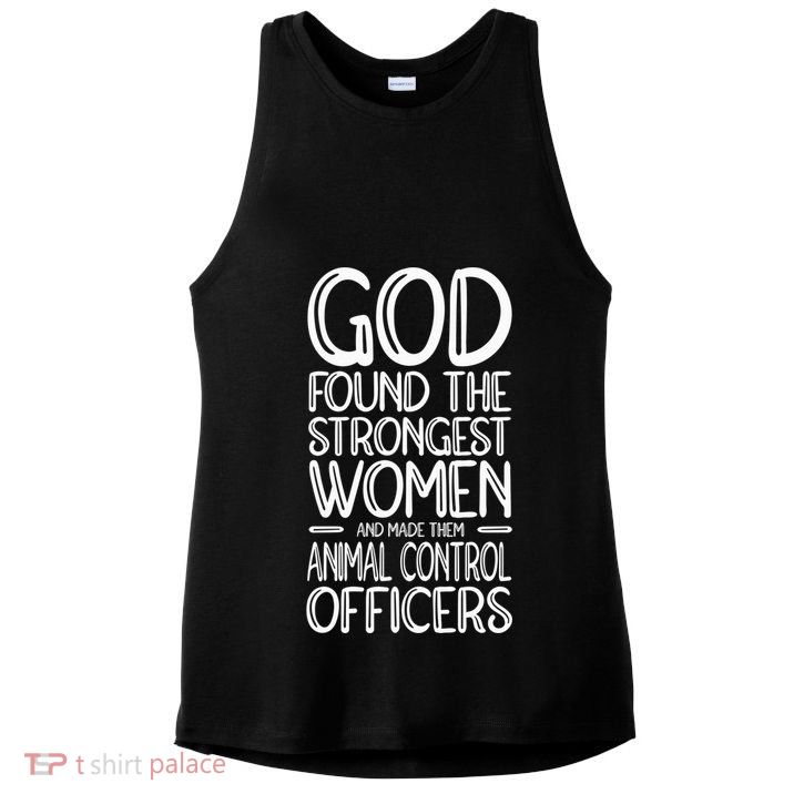Animal Control Strongest Animal Control Officer Ladies PosiCharge Tri-Blend Wicking Tank