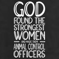 Animal Control Strongest Animal Control Officer 7 Panel Mesh Trucker Snapback Hat