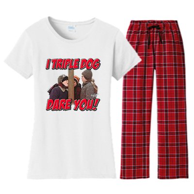 A Christmas Story I Triple Dog Dare You Women's Flannel Pajama Set