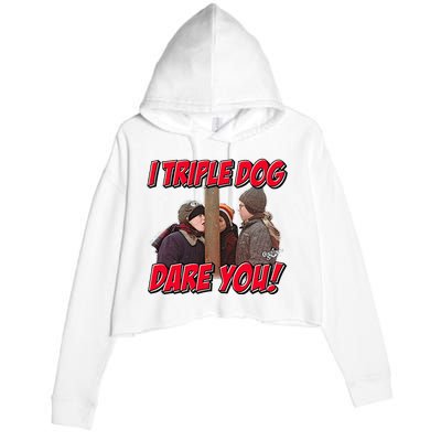 A Christmas Story I Triple Dog Dare You Crop Fleece Hoodie