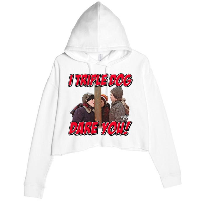 A Christmas Story I Triple Dog Dare You Crop Fleece Hoodie