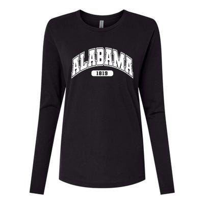 Alabama Collegiate Style 1819 Womens Cotton Relaxed Long Sleeve T-Shirt