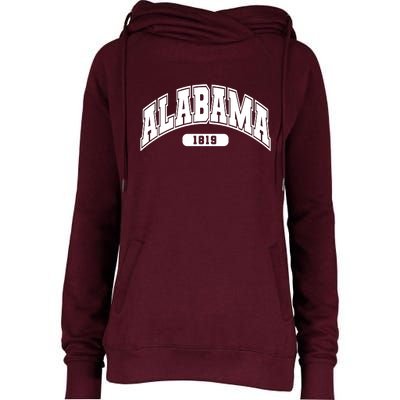 Alabama Collegiate Style 1819 Womens Funnel Neck Pullover Hood